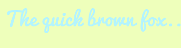 Image with Font Color B3F4FF and Background Color EEFFBB